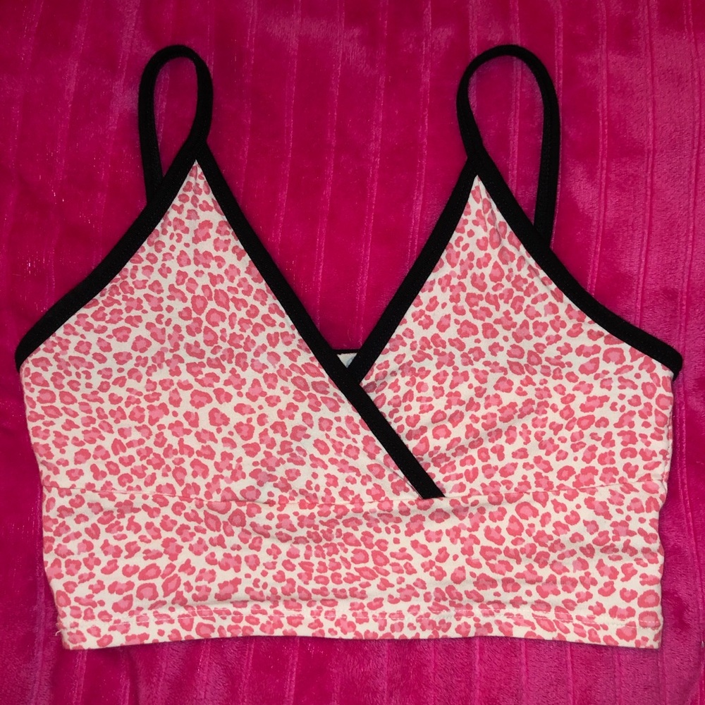 Brandy Melville pink cheetah Amara tank